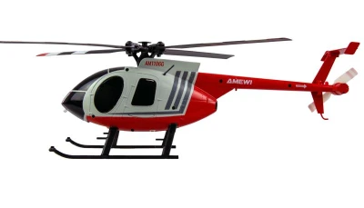Amewi Hughes MD500 civilní zbarvení 4kanálový RTF RC vrtulník s gyroskopem 6G