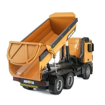 Huina Mercedes-Benz Arocs žlutý celokovový proporcionální RC sklápěč s nosností 3,5 kg