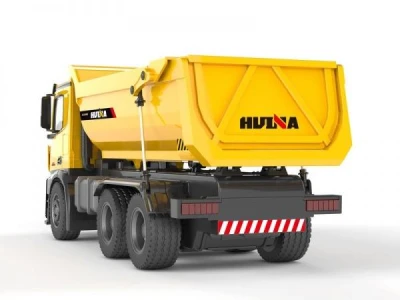 Huina Mercedes-Benz Arocs žlutý celokovový proporcionální RC sklápěč s nosností 3,5 kg