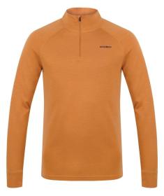 Husky Aron Zip M mustard pánská merino mikina POUZE XXL (VÝPRODEJ)