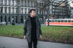 Husky Aron Zip M mustard pánská merino mikina POUZE XXL (VÝPRODEJ)