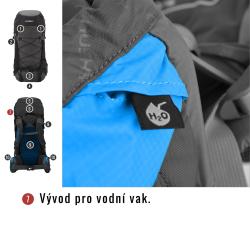 Husky Batoh Expedice Ribon 60l bordo + sleva 300,- na příslušenství