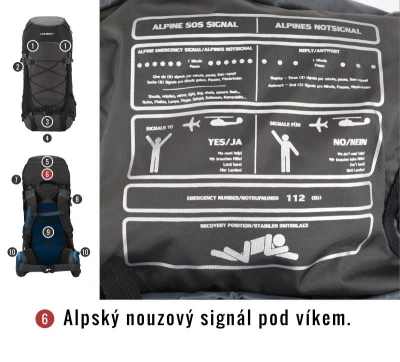 Husky Batoh Expedice Ribon 60l bordo + sleva 300,- na příslušenství