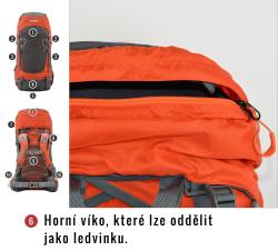 Husky Rony 50l black batoh expedice