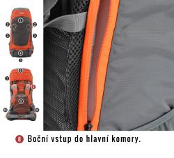 Husky Rony 50l black batoh expedícia