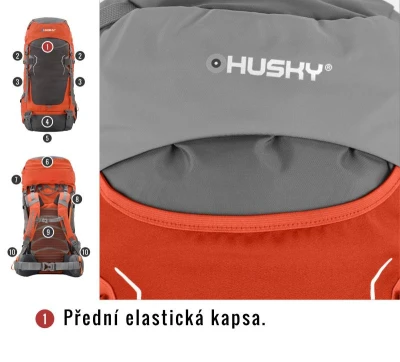 Husky Rony 50l bordo batoh expedice