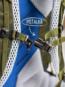 Husky Curly 40l dark green batoh Expedice / Turistika