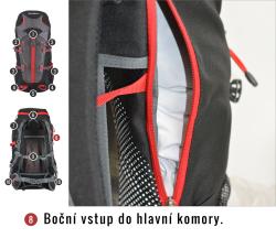 Husky Scape 38l čierny batoh Expedícia / Turistika