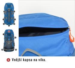 Husky Scape 38l modrý turistický batoh