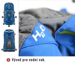 Husky Sloper 45 l černý batoh Expedice / Turistika