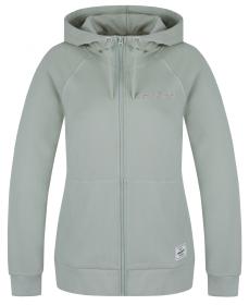 Husky Brool L light green dámská bavlněná mikina