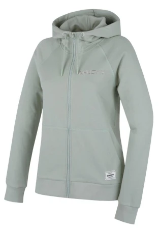 Husky Brool L light green dámská bavlněná mikina