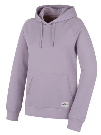 Husky Buggy L light purple dámská bavlněná mikina