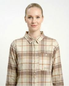 Husky Gaia L beige dámská flanelová košile