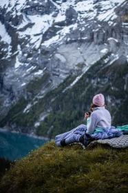 Husky Addy L purple/mint dámska fleecová mikina