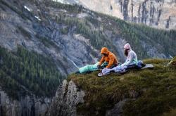 Husky Addy L purple/mint dámska fleecová mikina