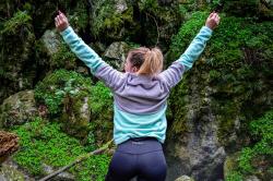 Husky Addy L purple/mint dámska fleecová mikina