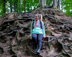 Husky Addy L purple/mint dámska fleecová mikina