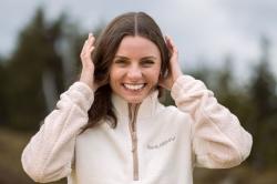 Husky Addy L purple/mint dámska fleecová mikina