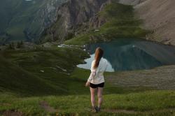 Husky Addy L purple/mint dámska fleecová mikina