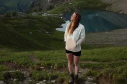 Husky Addy L purple/mint dámska fleecová mikina