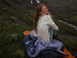 Husky Addy L purple/mint dámska fleecová mikina