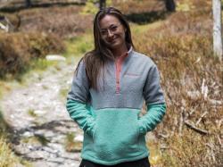 Husky Addy L purple/mint dámska fleecová mikina