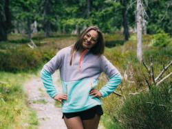 Husky Addy L purple/mint dámska fleecová mikina