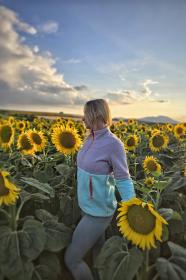 Husky Addy L purple/mint dámska fleecová mikina