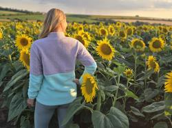 Husky Addy L purple/mint dámska fleecová mikina