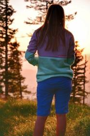 Husky Addy L purple/mint dámska fleecová mikina