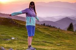 Husky Addy L purple/mint dámska fleecová mikina