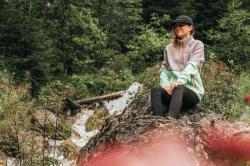 Husky Addy L purple/mint dámska fleecová mikina