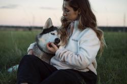 Husky Addy L purple/mint dámska fleecová mikina