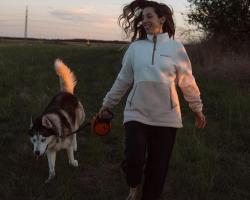 Husky Addy L purple/mint dámska fleecová mikina