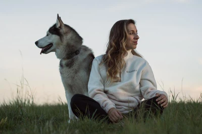 Husky Addy L purple/mint dámská fleecová mikina