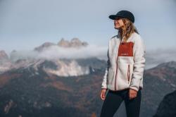 Husky Addy Zip L beige dámská fleecová mikina