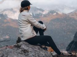 Husky Addy Zip L beige dámská fleecová mikina