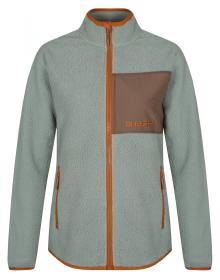 Husky Addy Zip L faded green dámska fleecová mikina