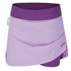 Husky Flamy L purple dámská funkční sukně se šortkami