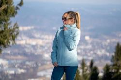 Husky Neoni L light blue dámská hardshell bunda