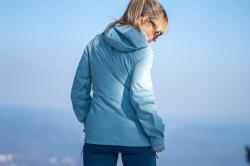 Husky Neoni L light blue dámská hardshell bunda