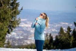 Husky Neoni L light blue dámská hardshell bunda