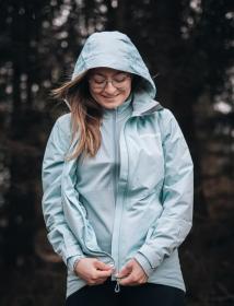 Husky Neoni L light blue dámská hardshell bunda