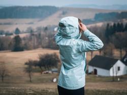 Husky Neoni L light blue dámská hardshell bunda