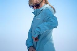 Husky Neoni L light blue dámská hardshell bunda