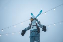 Husky Nicco L mint/turquoise dámská lyžařská bunda