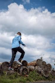 Husky Nickin L blue dámská hardshell bunda