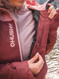 Husky Nickin L pink dámská hardshell bunda