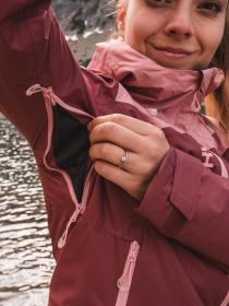 Husky Nickin L pink dámská hardshell bunda